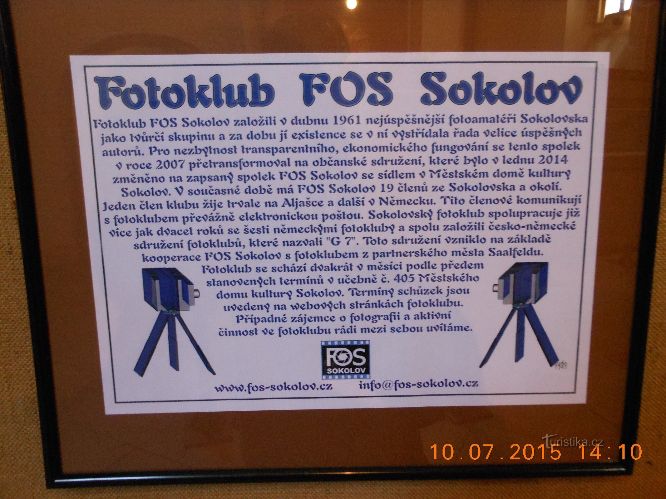 Tentoonstelling Fotoclub FOS Sokolov - Sokolov