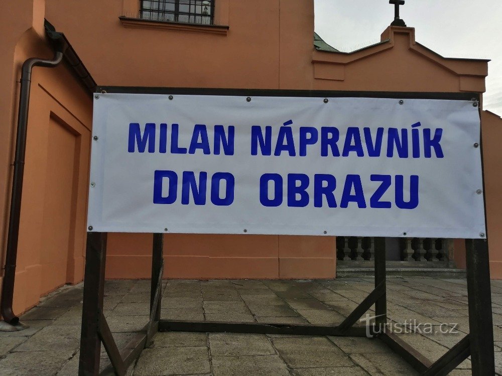 Razstava Milan Nápravník - Spodnji del slike - Sokolov