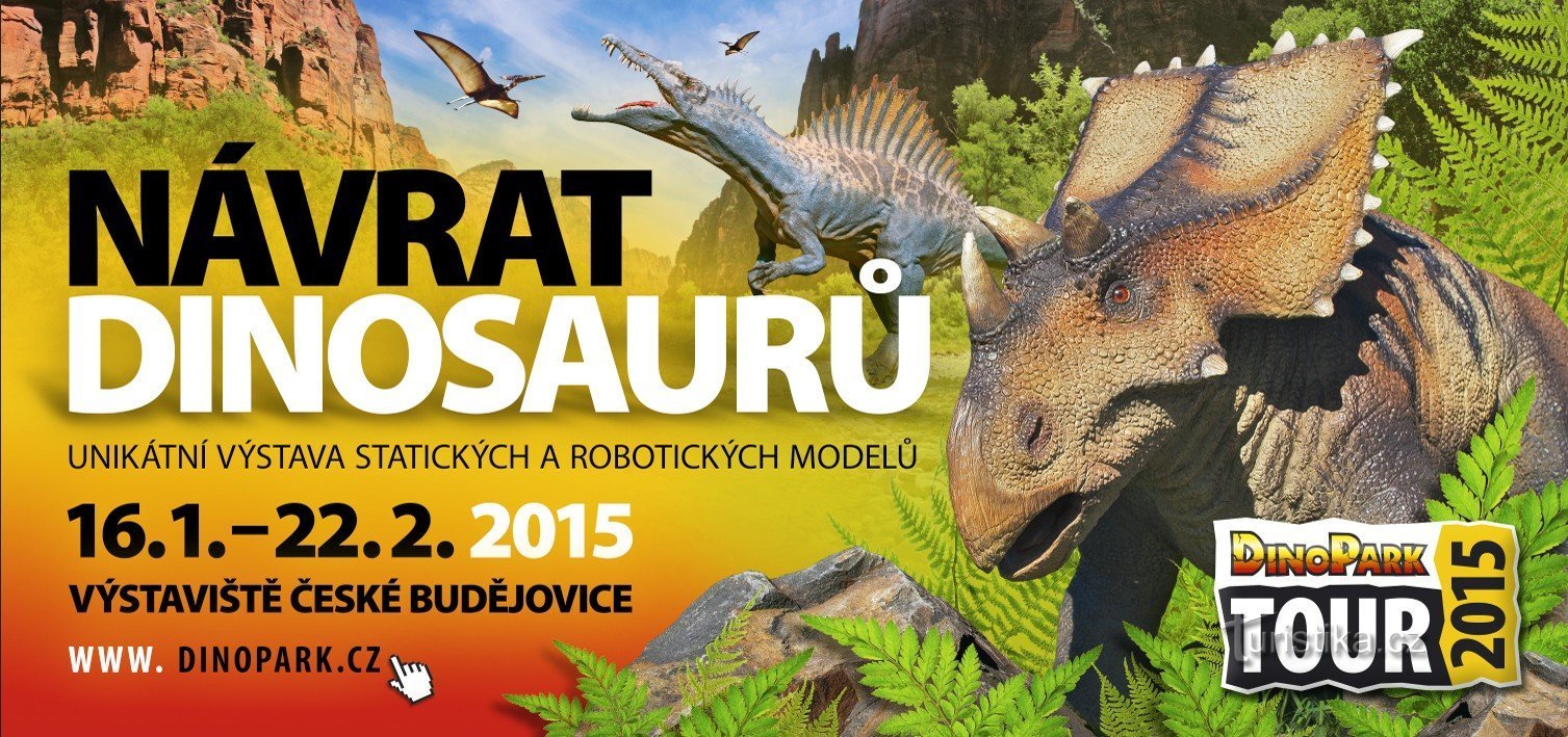 Výstava: Návrat dinosaurů DinoPark Tour 2015