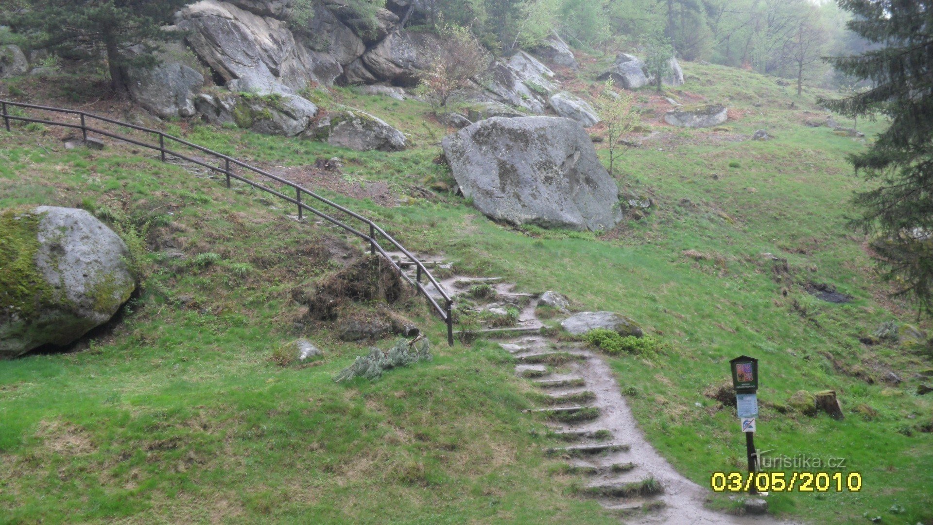 Salita alle rocce di Pulčín