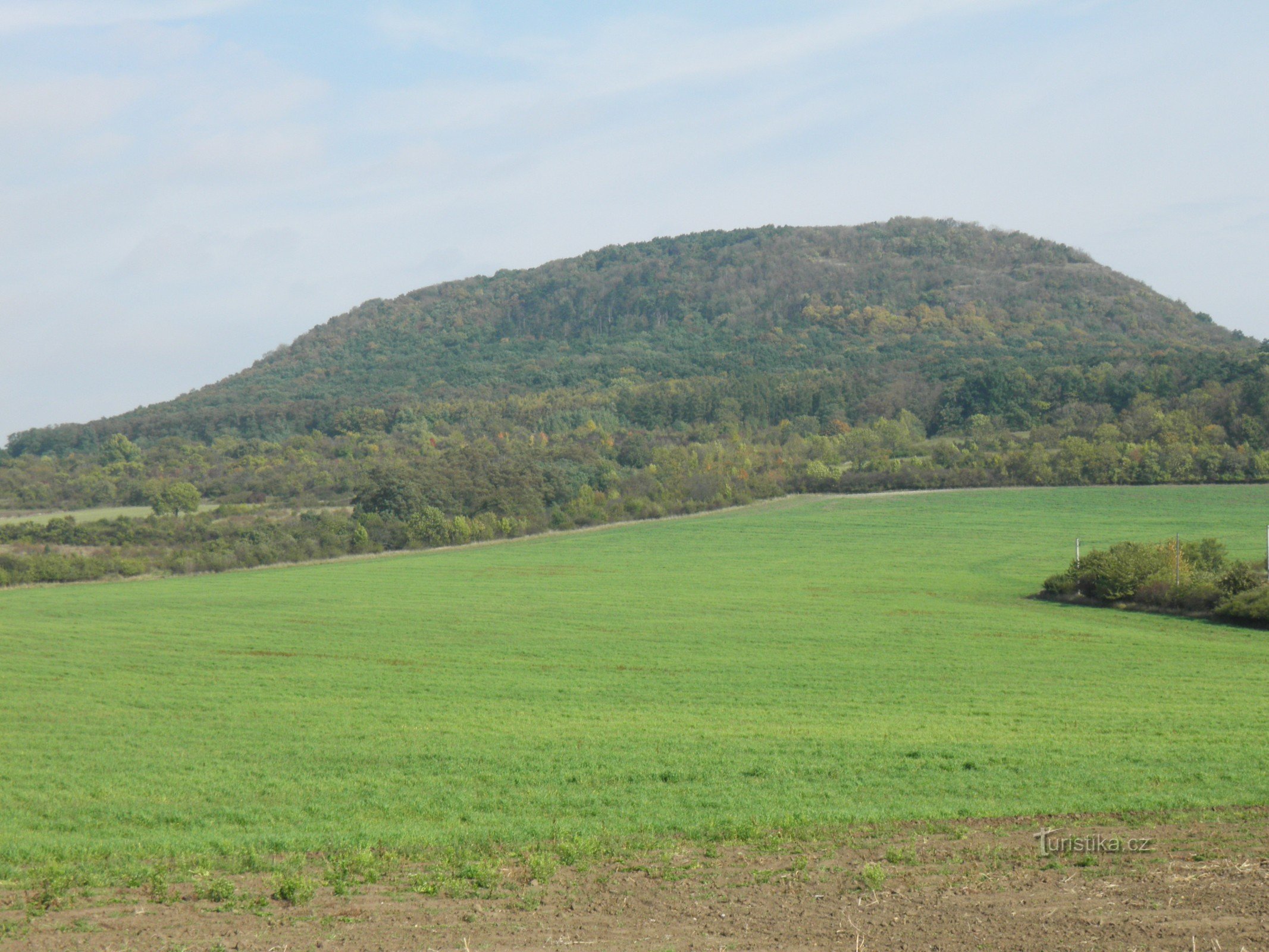 Aufstieg nach Říp.