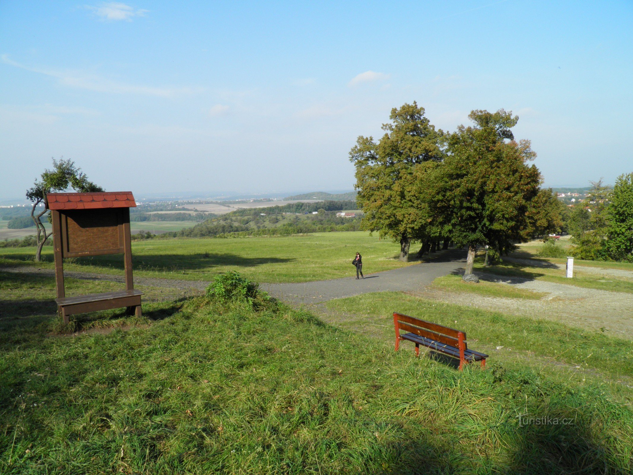 Aufstieg nach Říp.