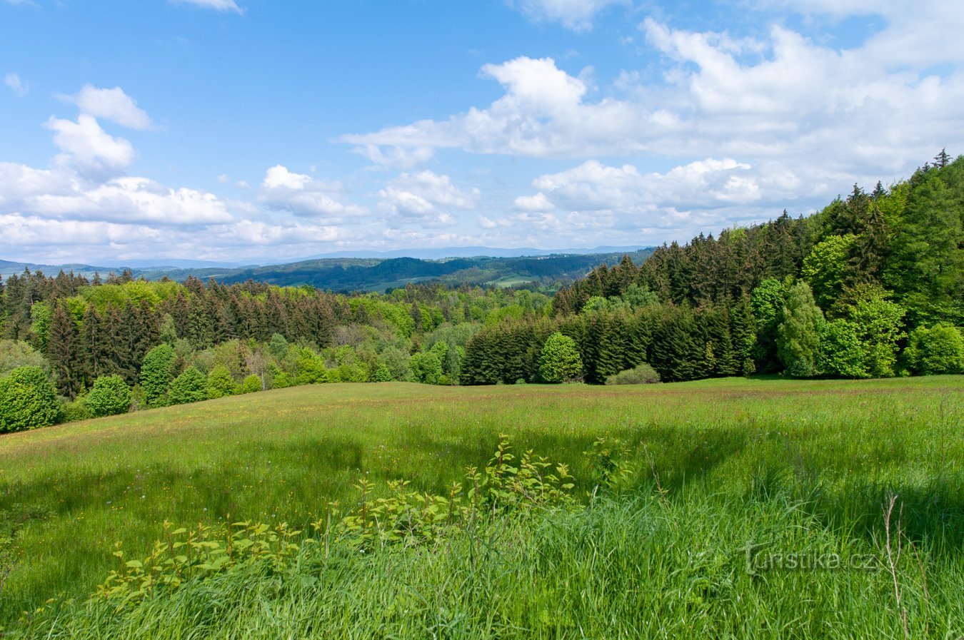 Weiter entferntes Jeseníky-Gebirge