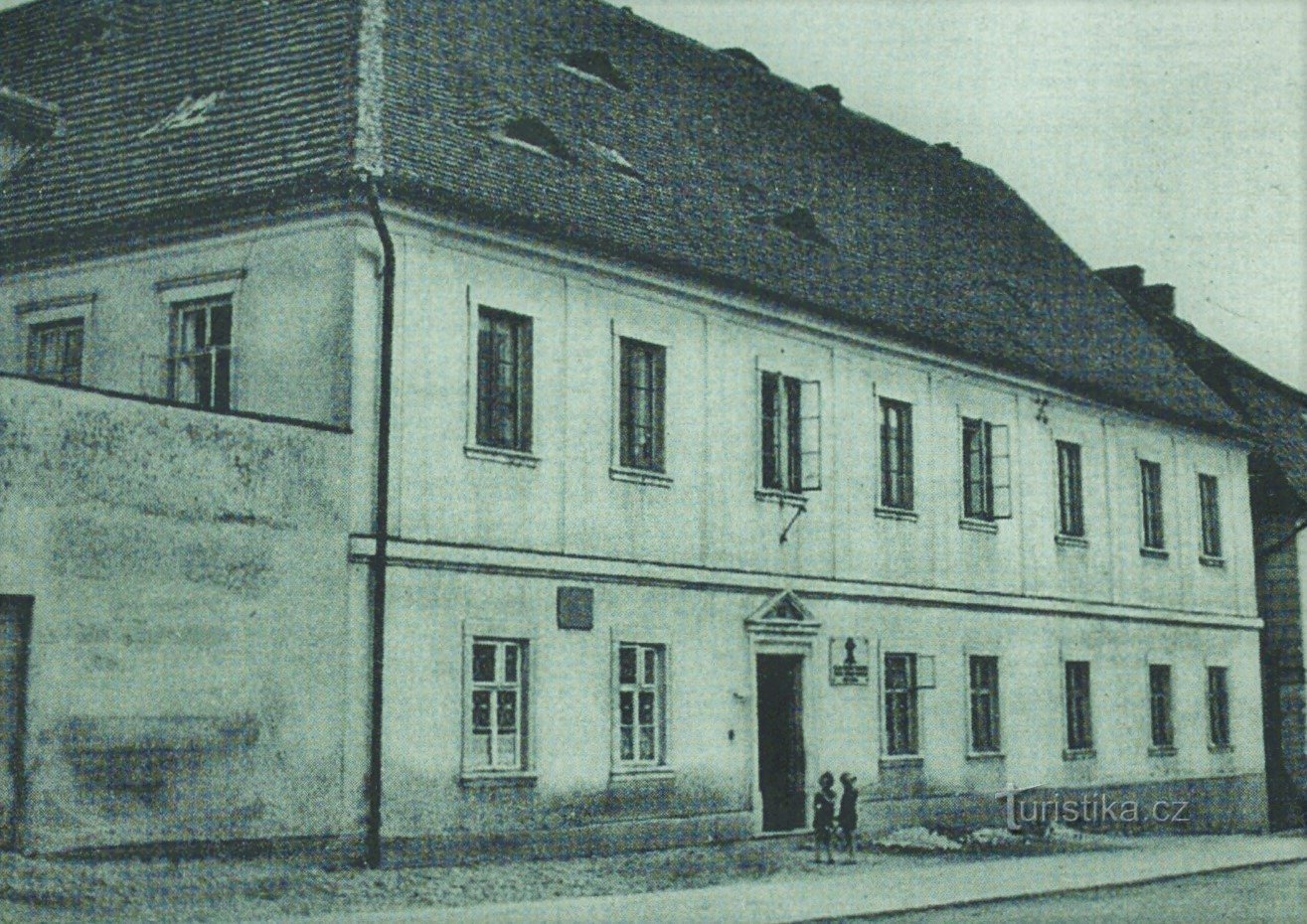 Vzhled Steidlerova hostince v České Skalici v roce 1941