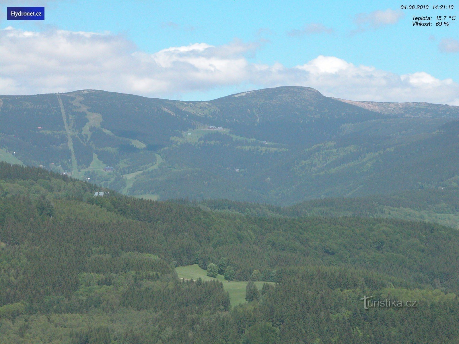 Webcam - Kamenec (foto tirada da webcam do operador http://hydronet.tumam.cz/content/cz/)