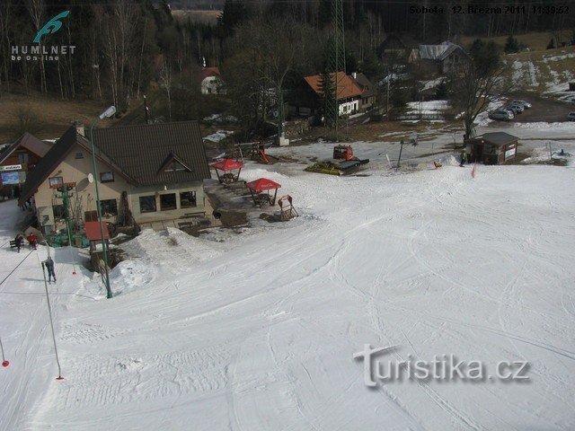 Spletna kamera - Radvanice (fotografija s spletne kamere operaterja http://www.vlekradvanice.cz/)