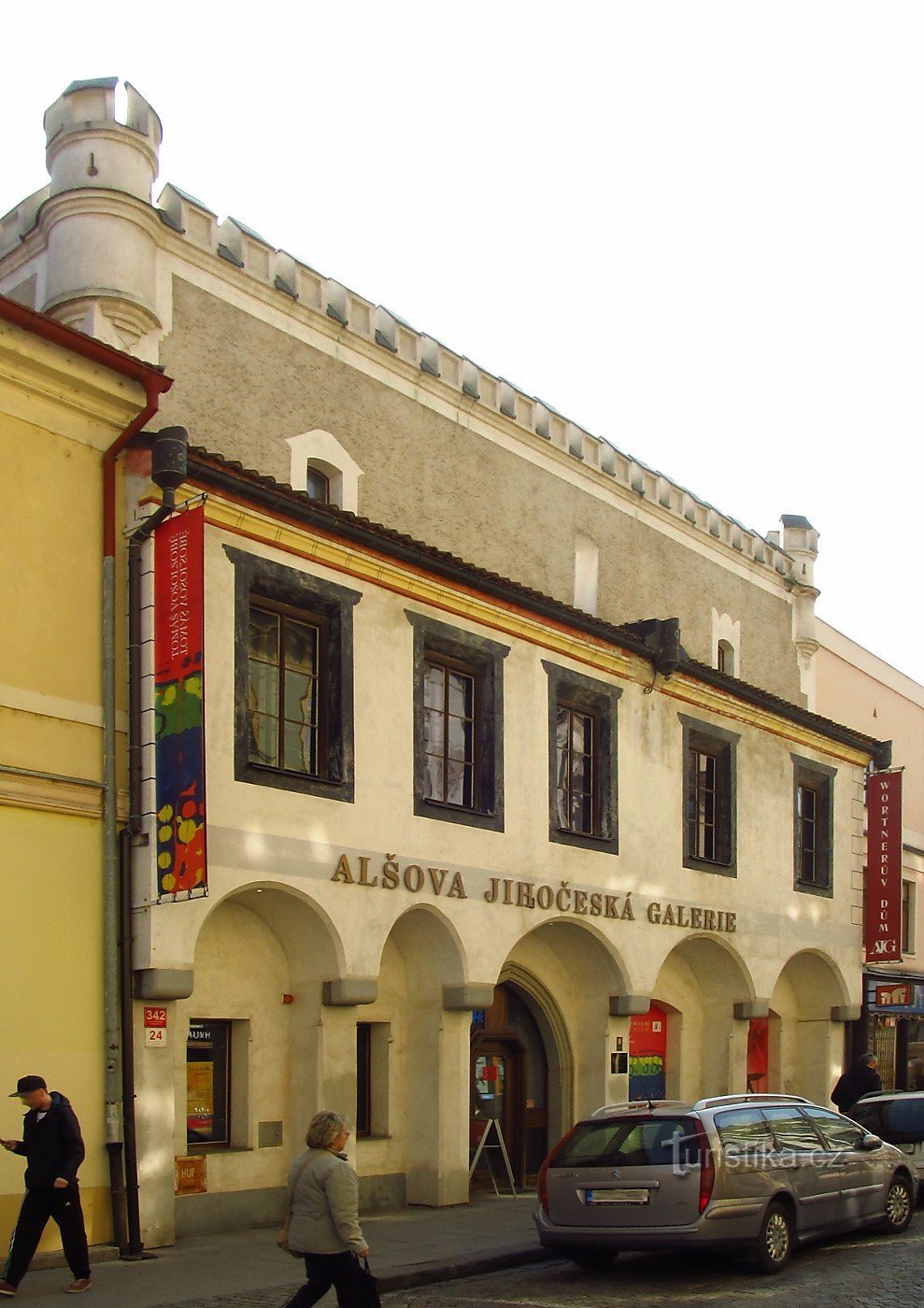 Het huis van Wortner in České Budějovice