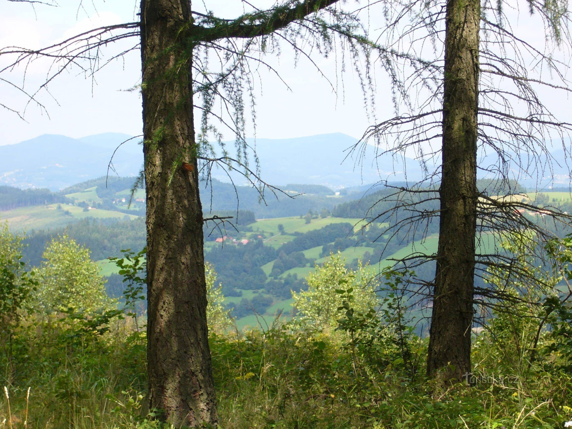 de Dušná via Klenov au barrage de Bystřička