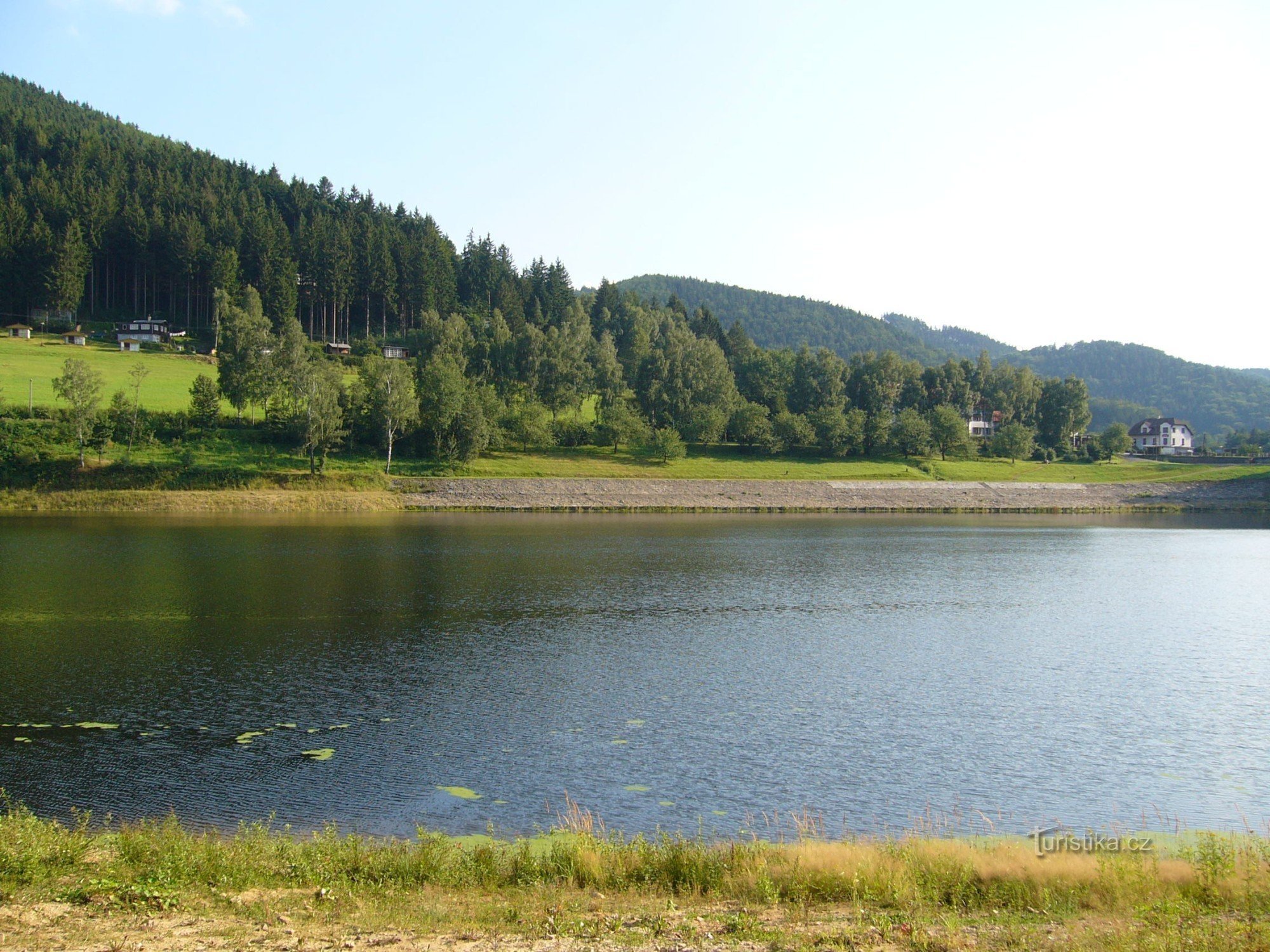 de Dušná via Klenov até a barragem de Bystřička