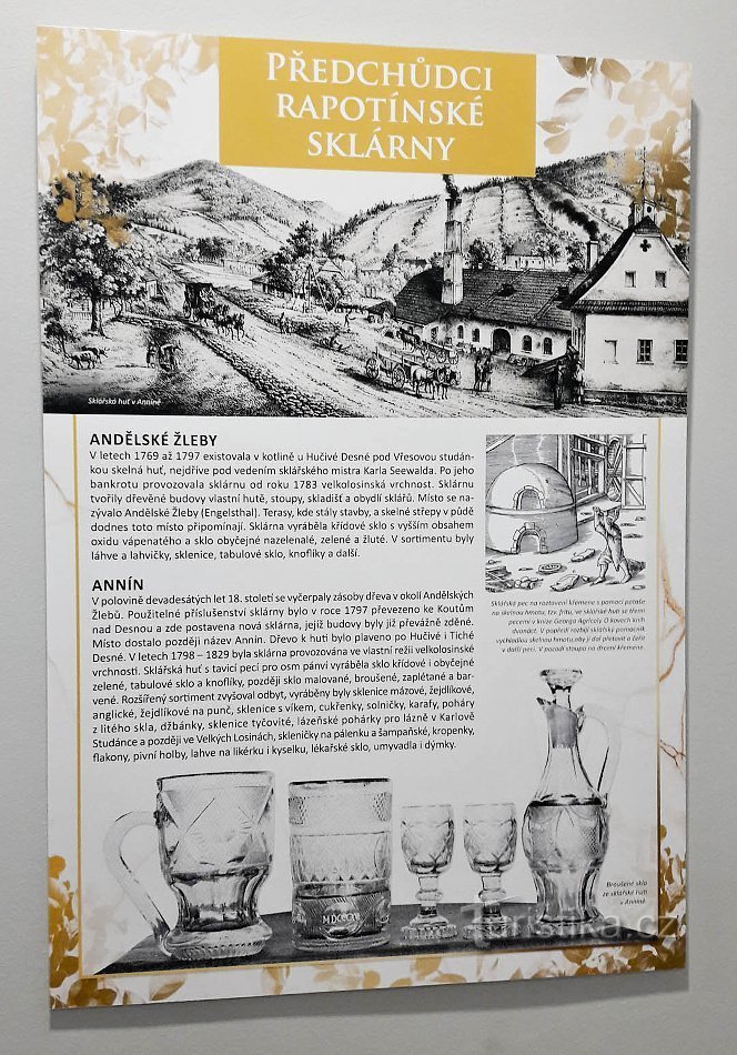 Din istoria sticlei din jurul Desná