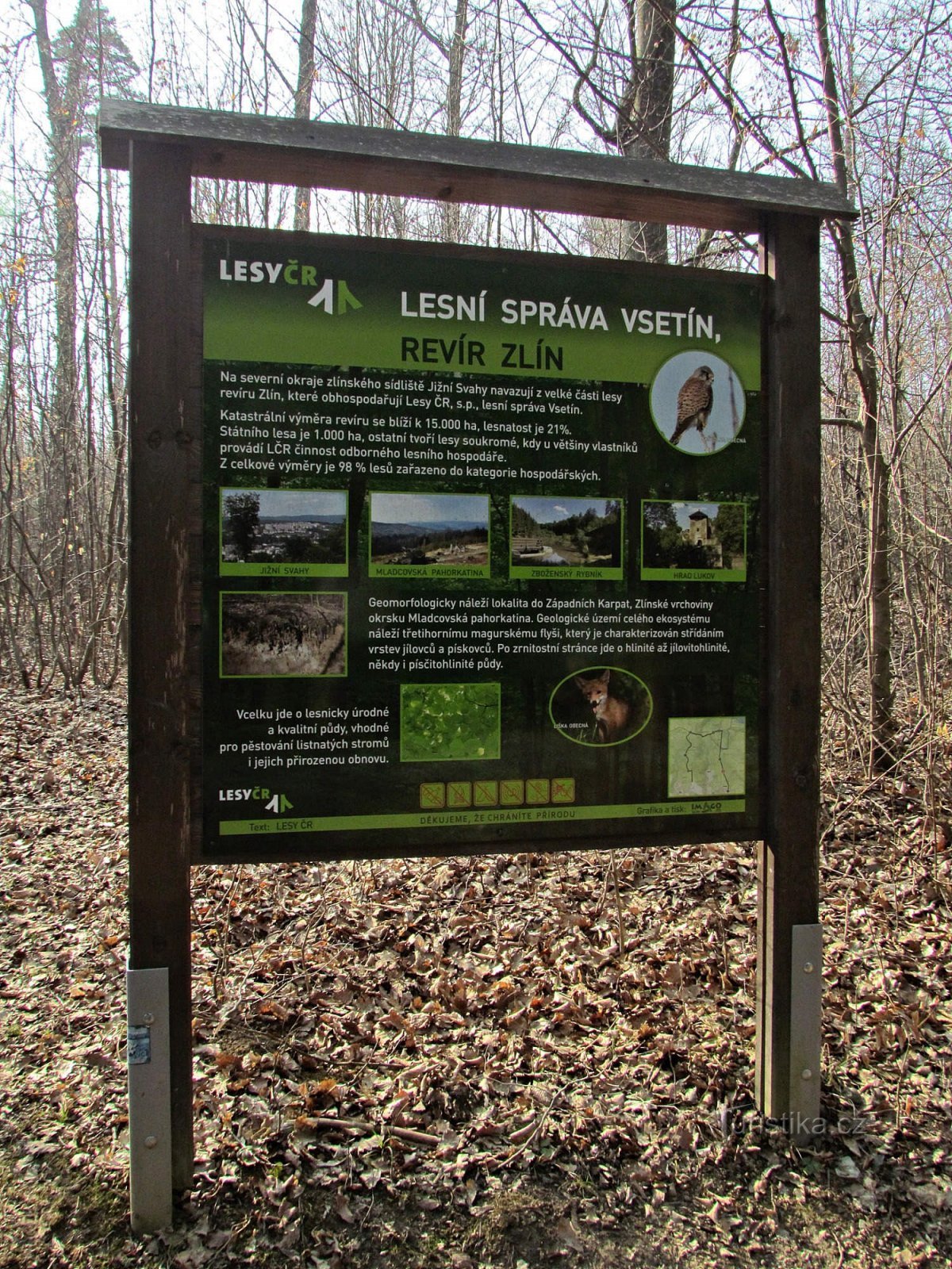 Von Kocanda über Uriášův kámen nach Zlín