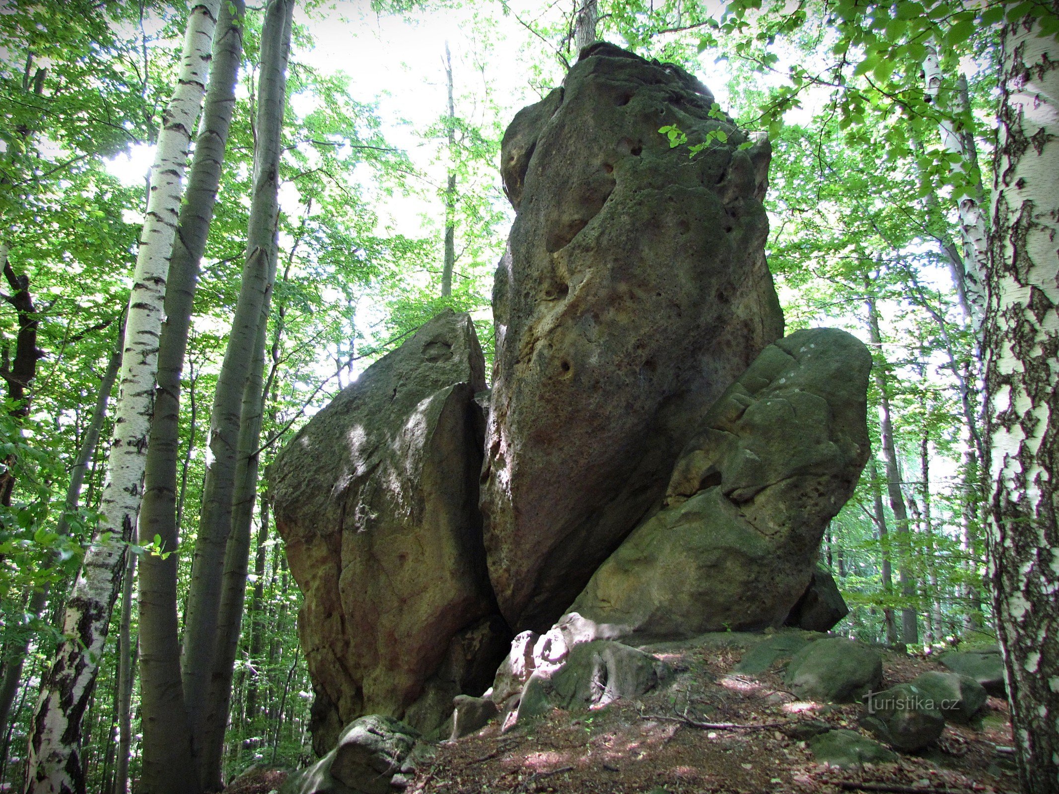 Από τους βράχους Komín στο Bunč και στο Salaš