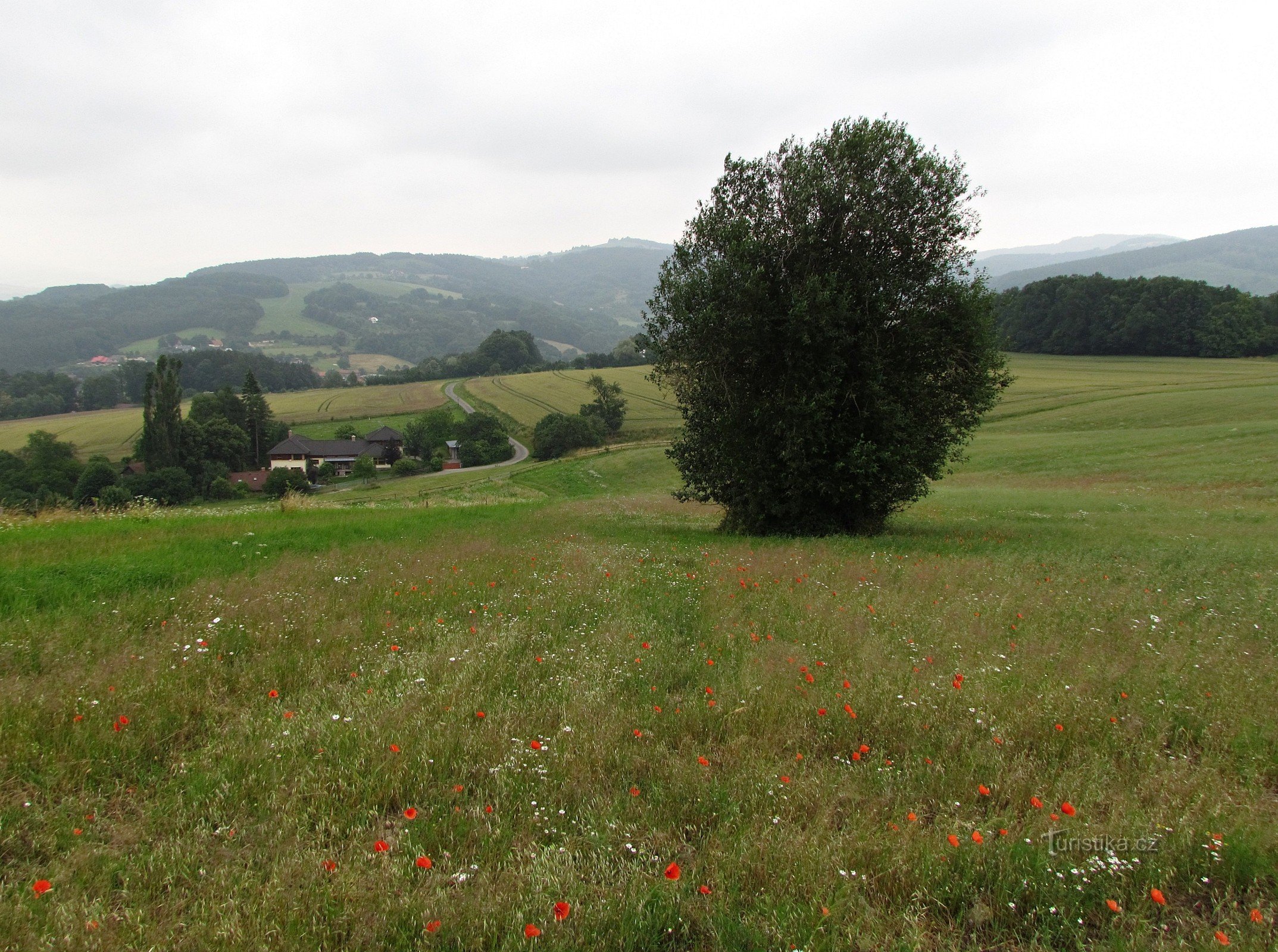 Kudlovista Jaroslavické pasekin kautta Želechovice nad Dřevnicíin