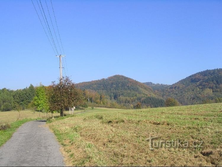 de Mörkovice au vert sur Skalka