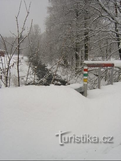 Dal ponte: Dal ponte - dalla strada Prášily - Srní.