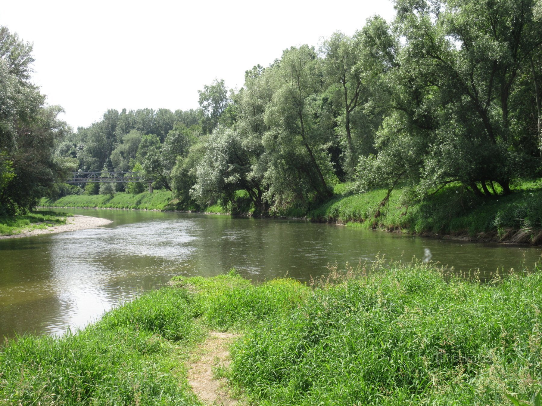 Van Přerov tot de samenvloeiing van Bečva en Morava - cirkelvormige fietsroute