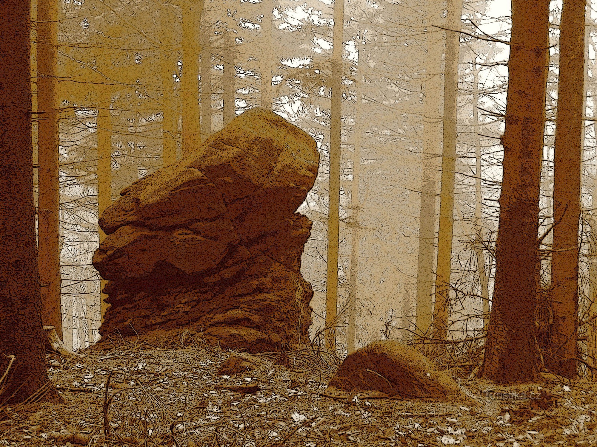 From Tesák to Chvalčov - through the autumn landscape