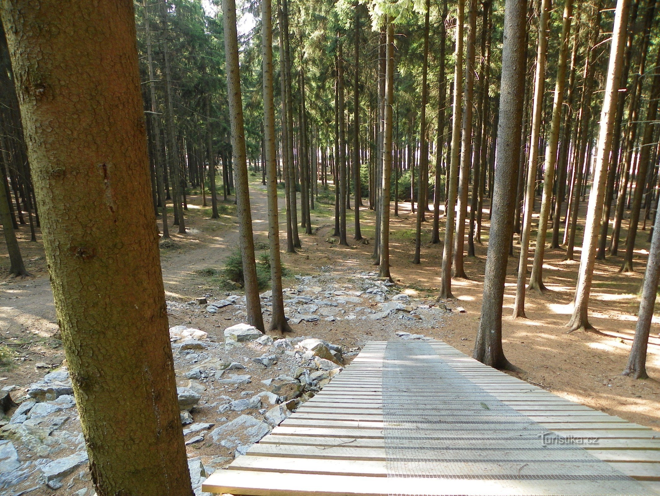 Von der Strecke des Weltcup-Rennens in der Vysočina-Arena