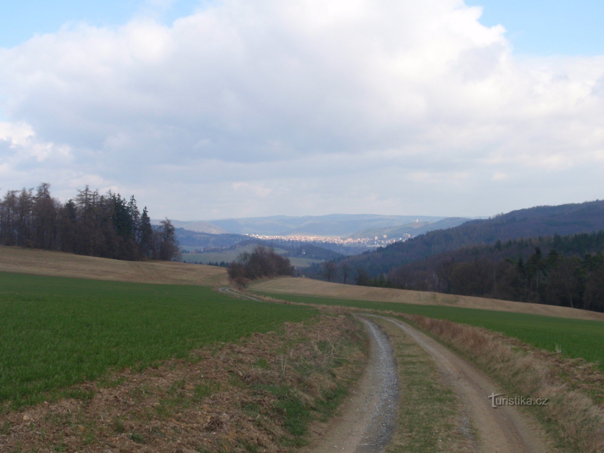 Veverská Bítýška から Tišnov まで