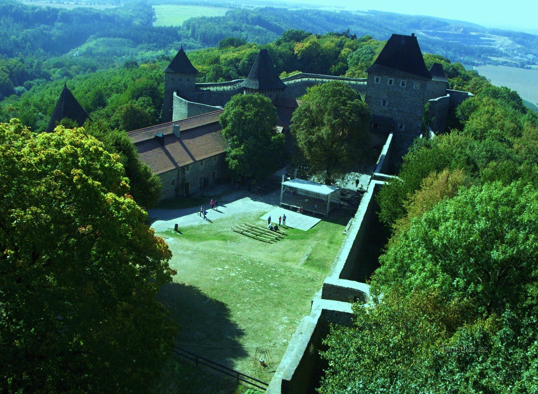Por trás da história no Castelo de Helfštýn