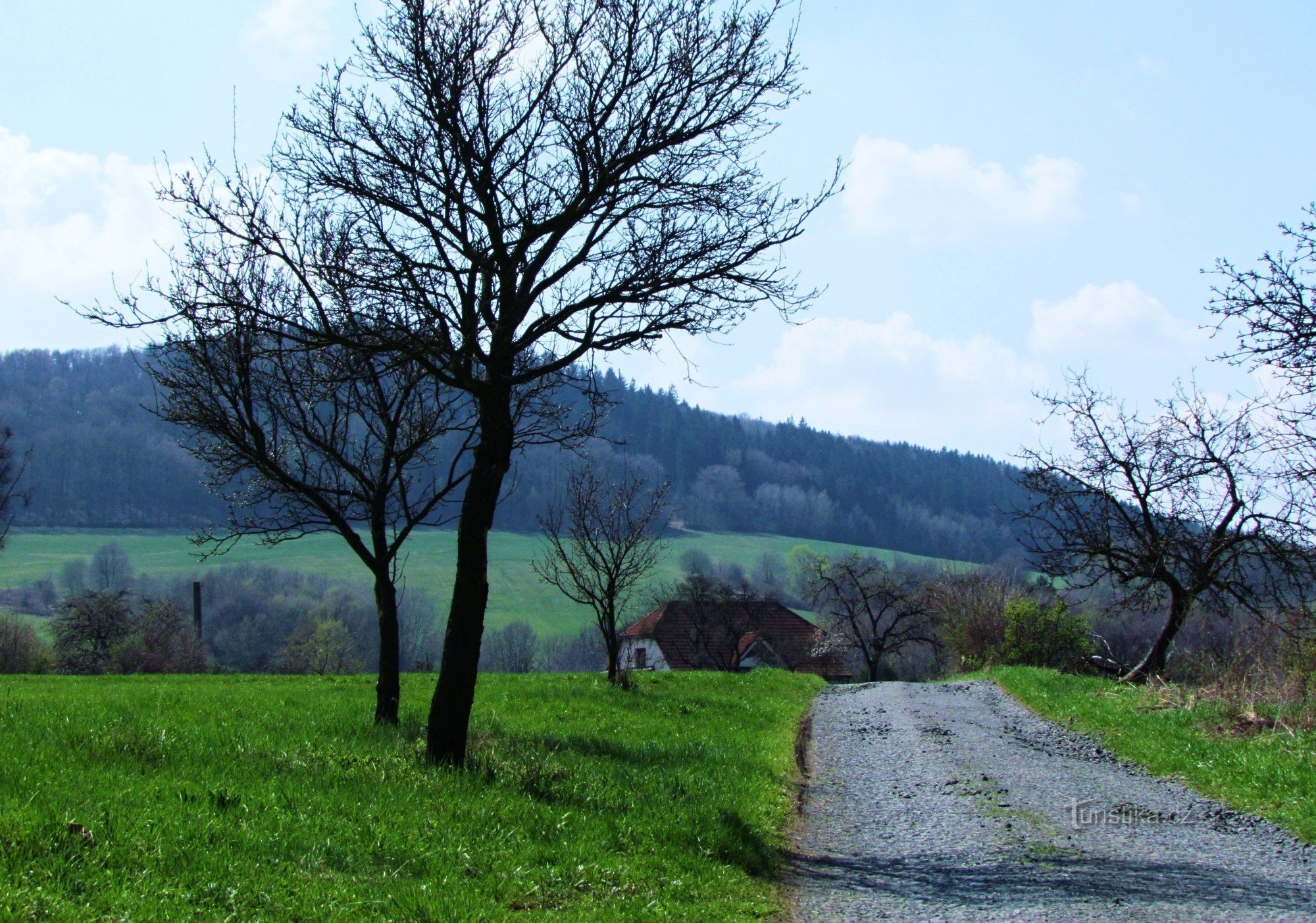 Hinter der Schönheit der Natur in der Umgebung von Provodov