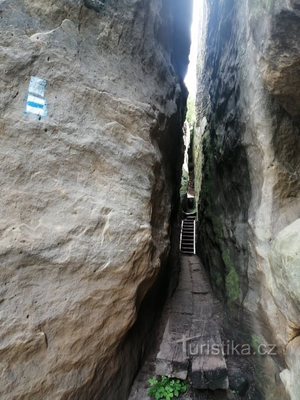 Derrière les belles vues et les rochers, autour de Drábské světniček