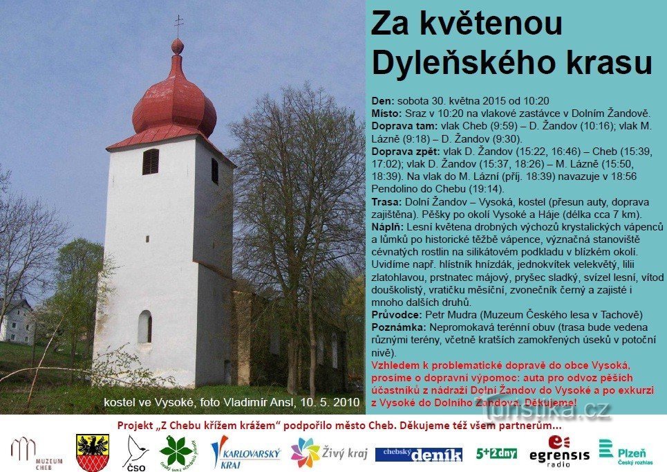 Πίσω από τα λουλούδια του Dyleňský Karst - αφίσα