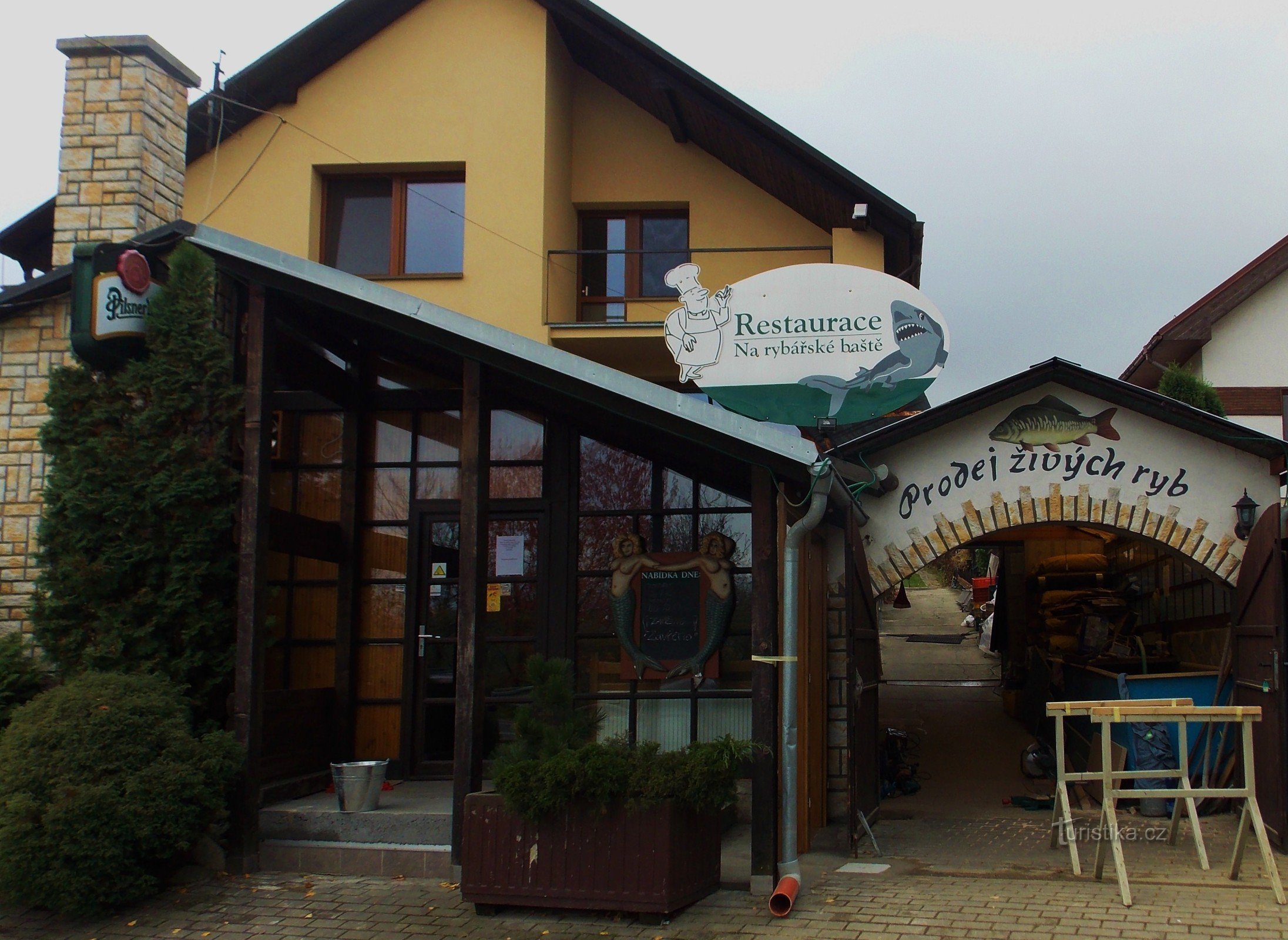 For a gourmet experience, go to the Fisherman's Bastion in Lípa near Zlín