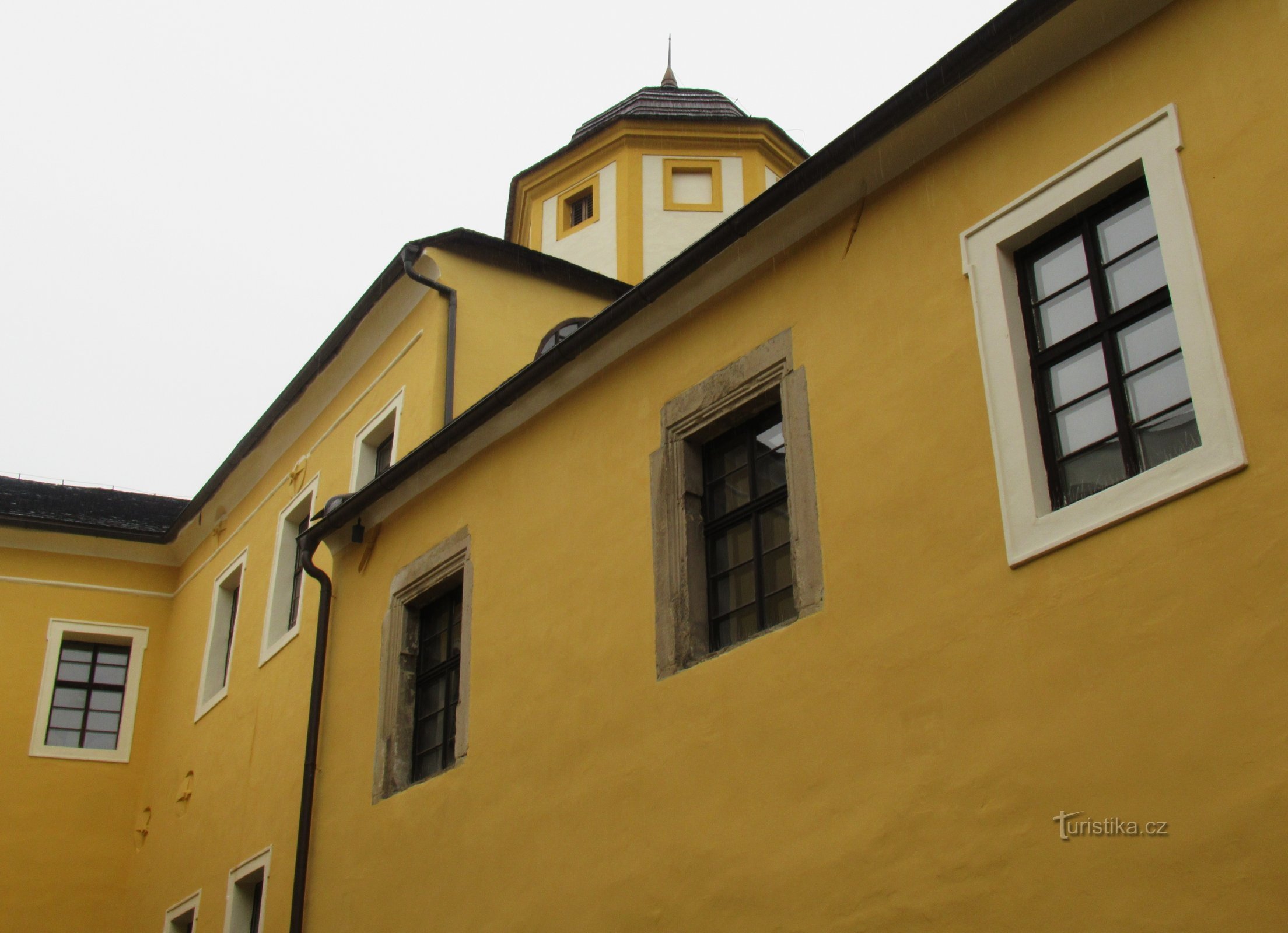 Behind the new exhibits to the castle in Malenovice