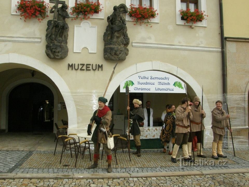 Para degustação de vinhos e história no Museu Regional de Mělník