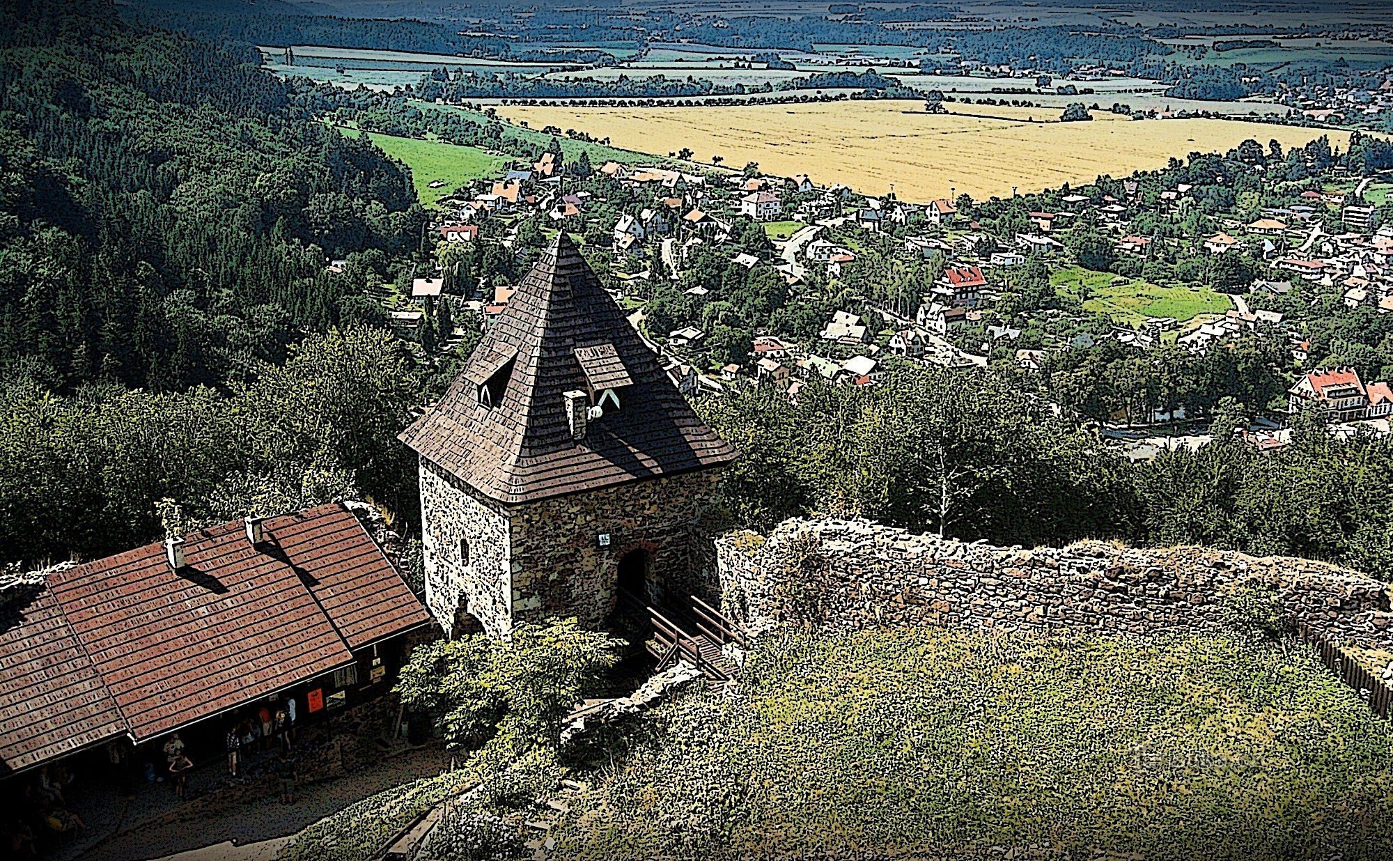 Para un poco de historia en el castillo de Potštejn