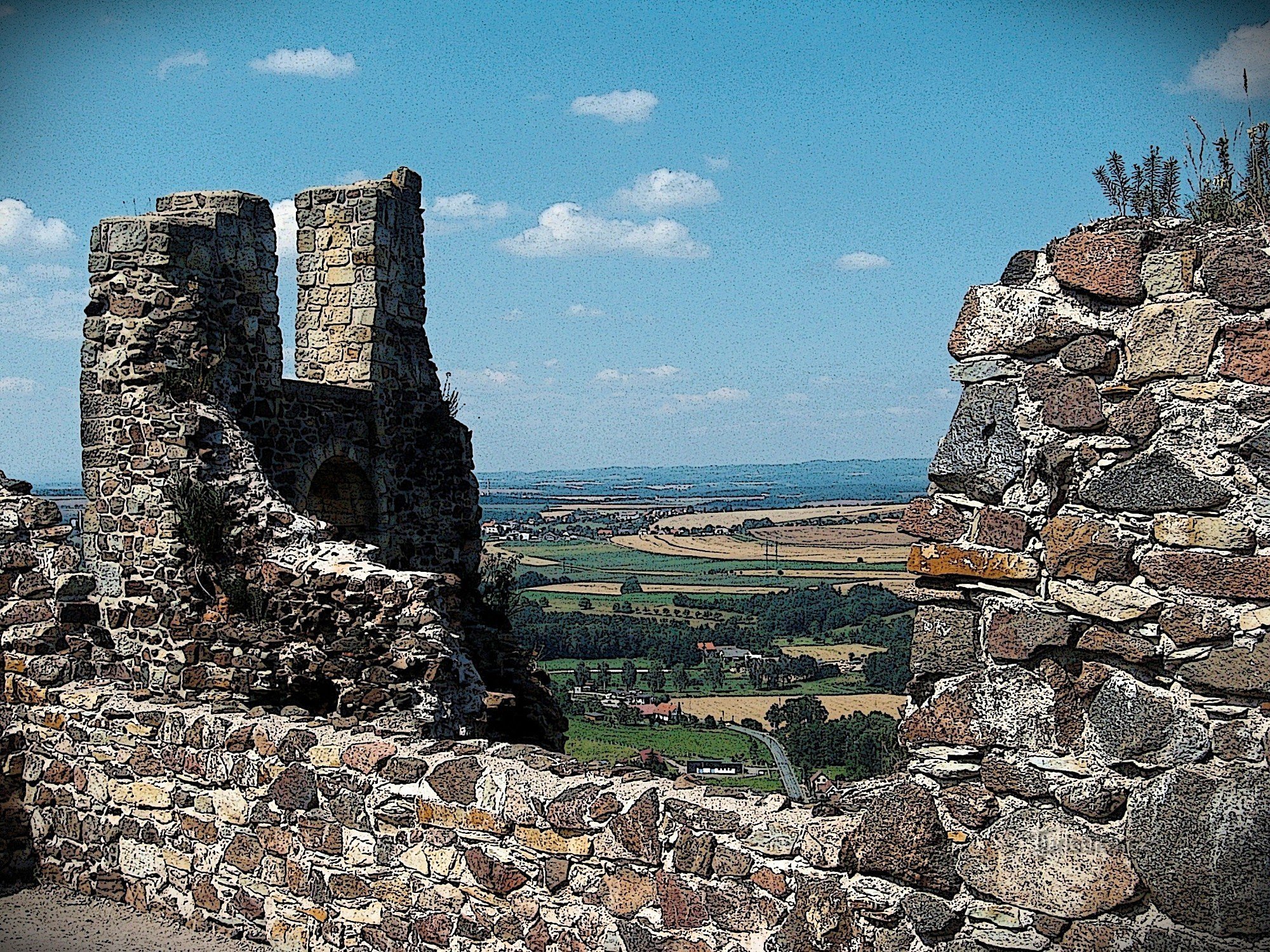 Para un poco de historia en el castillo de Potštejn
