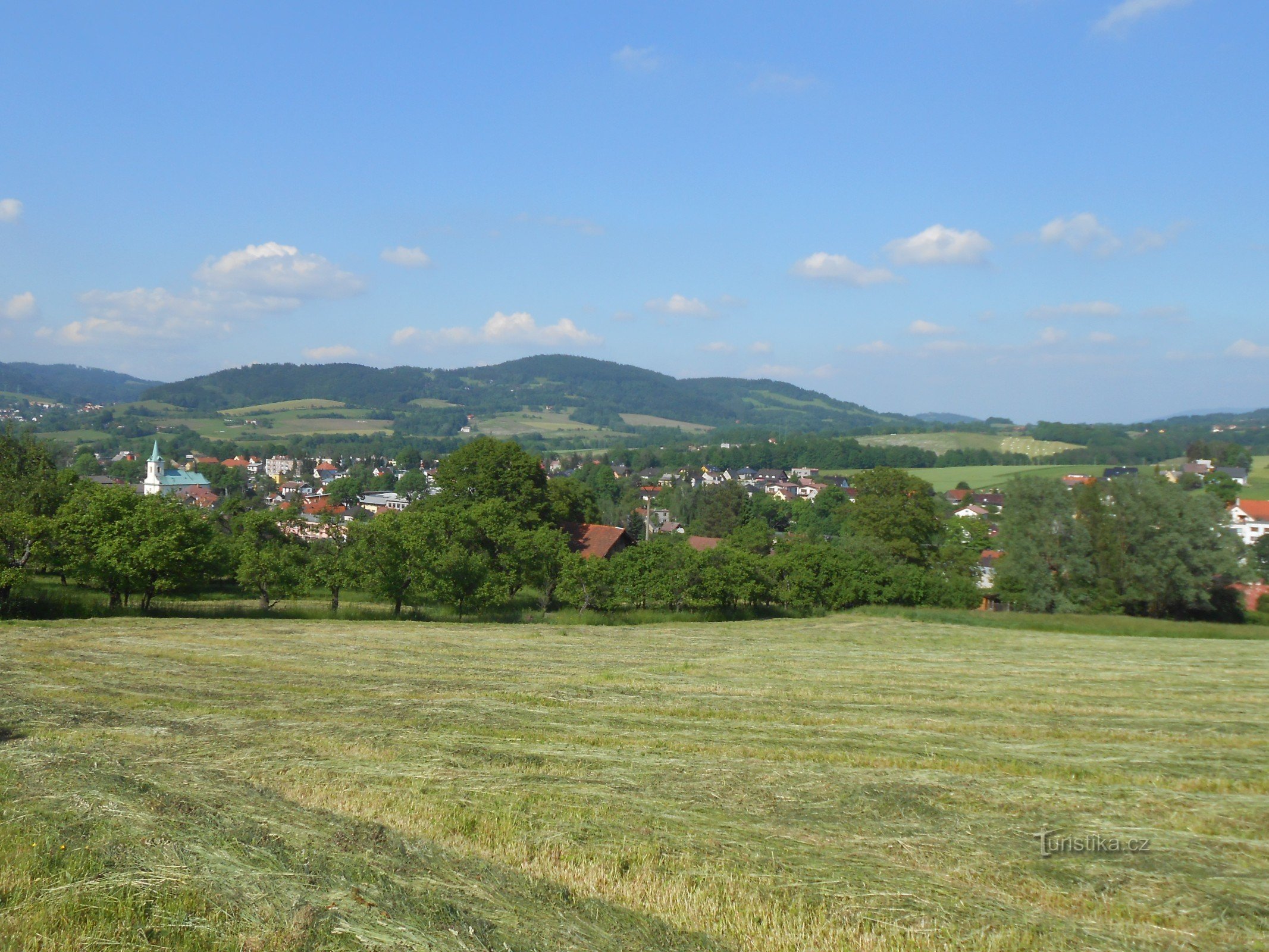 Für die Aussicht auf das Kozlovice-Becken