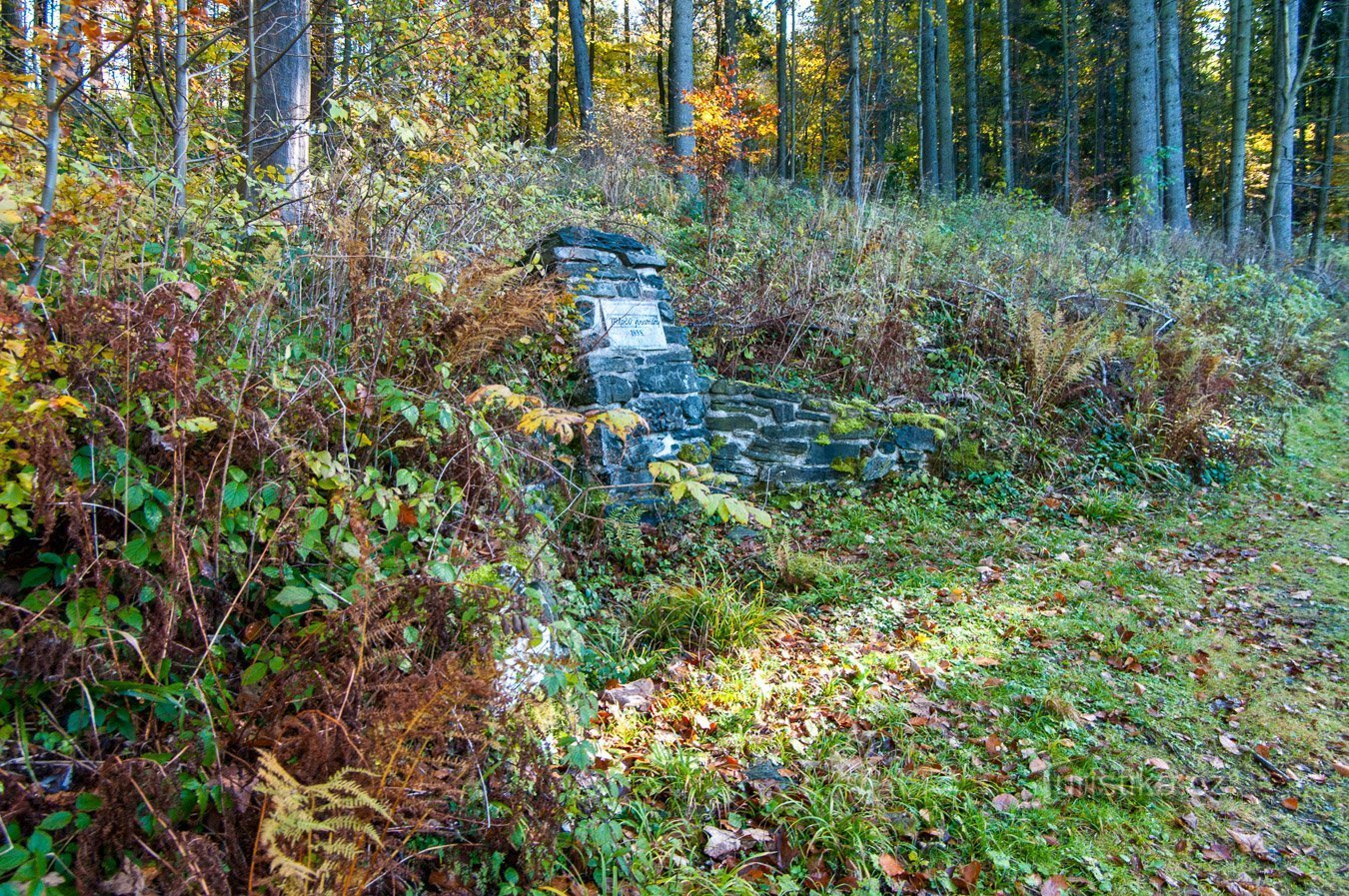 Ressort bétonné avant réparation