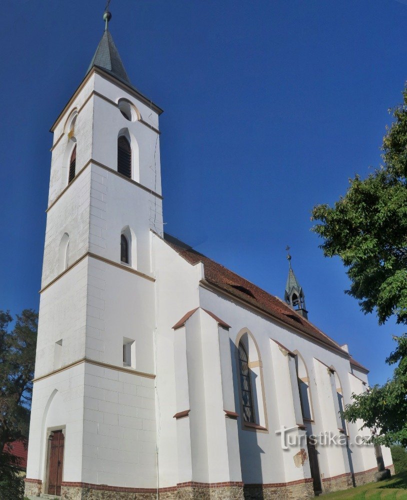 Záblatíčko - l'église de la Vierge Marie et la chapelle de St. Vojtech