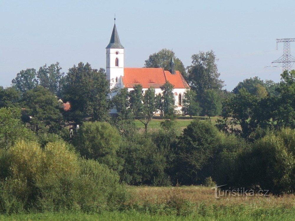 Záblatíčko - l'église de la Vierge Marie et la chapelle de St. Vojtech