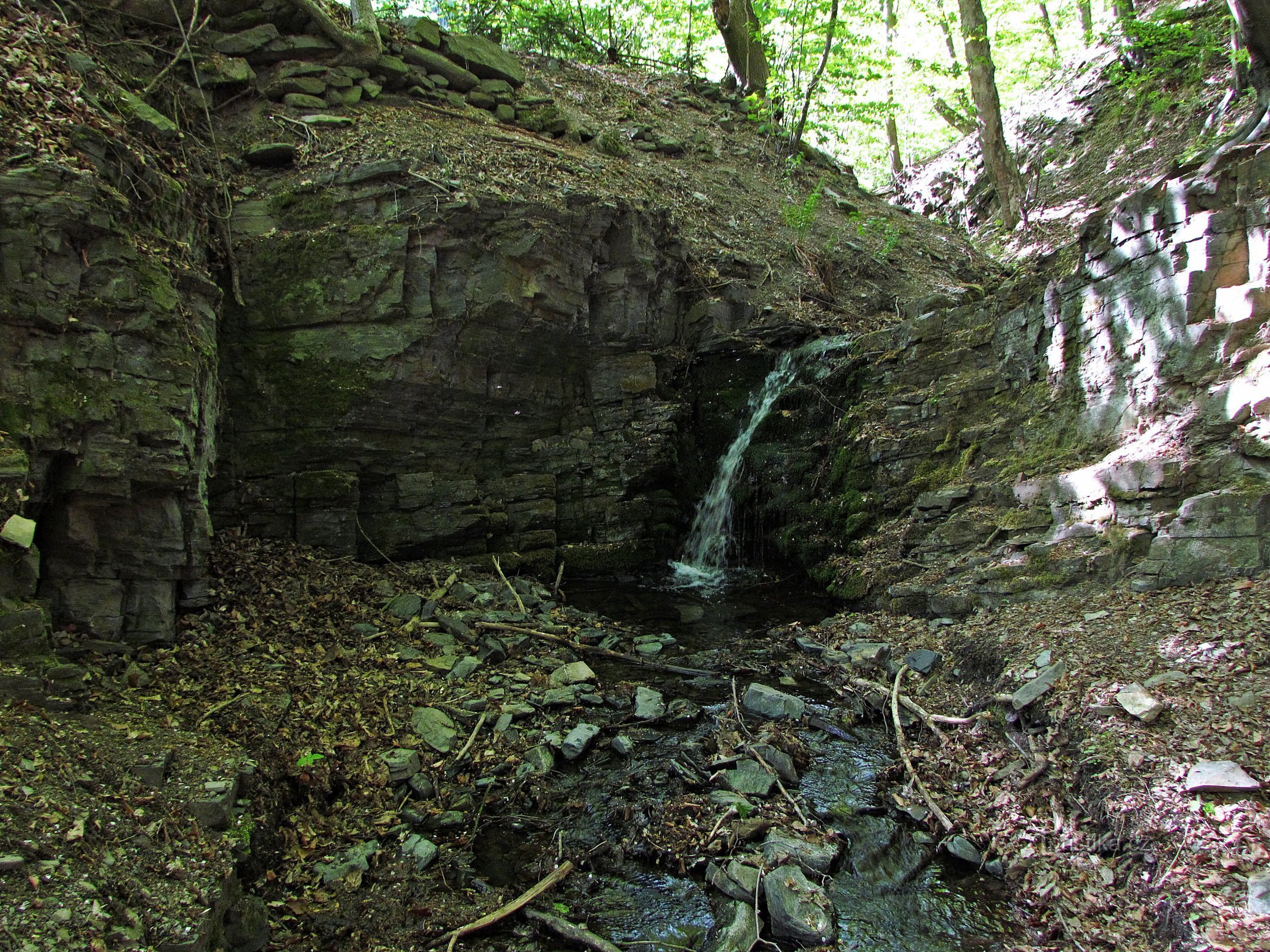 Žabnice watervallen