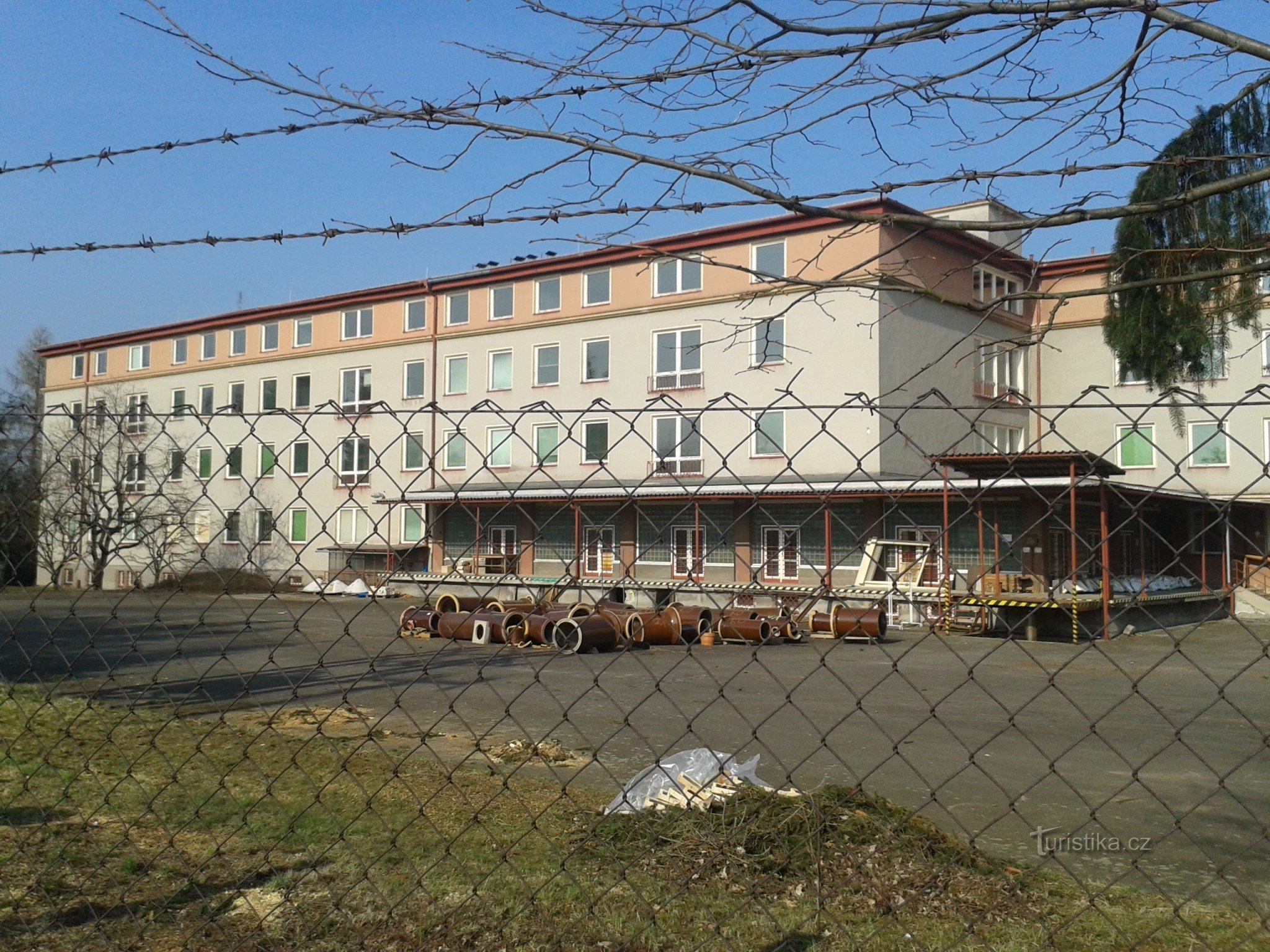 Zábřeh - area of ​​the sleeping hospital (warehouse of medical supplies)
