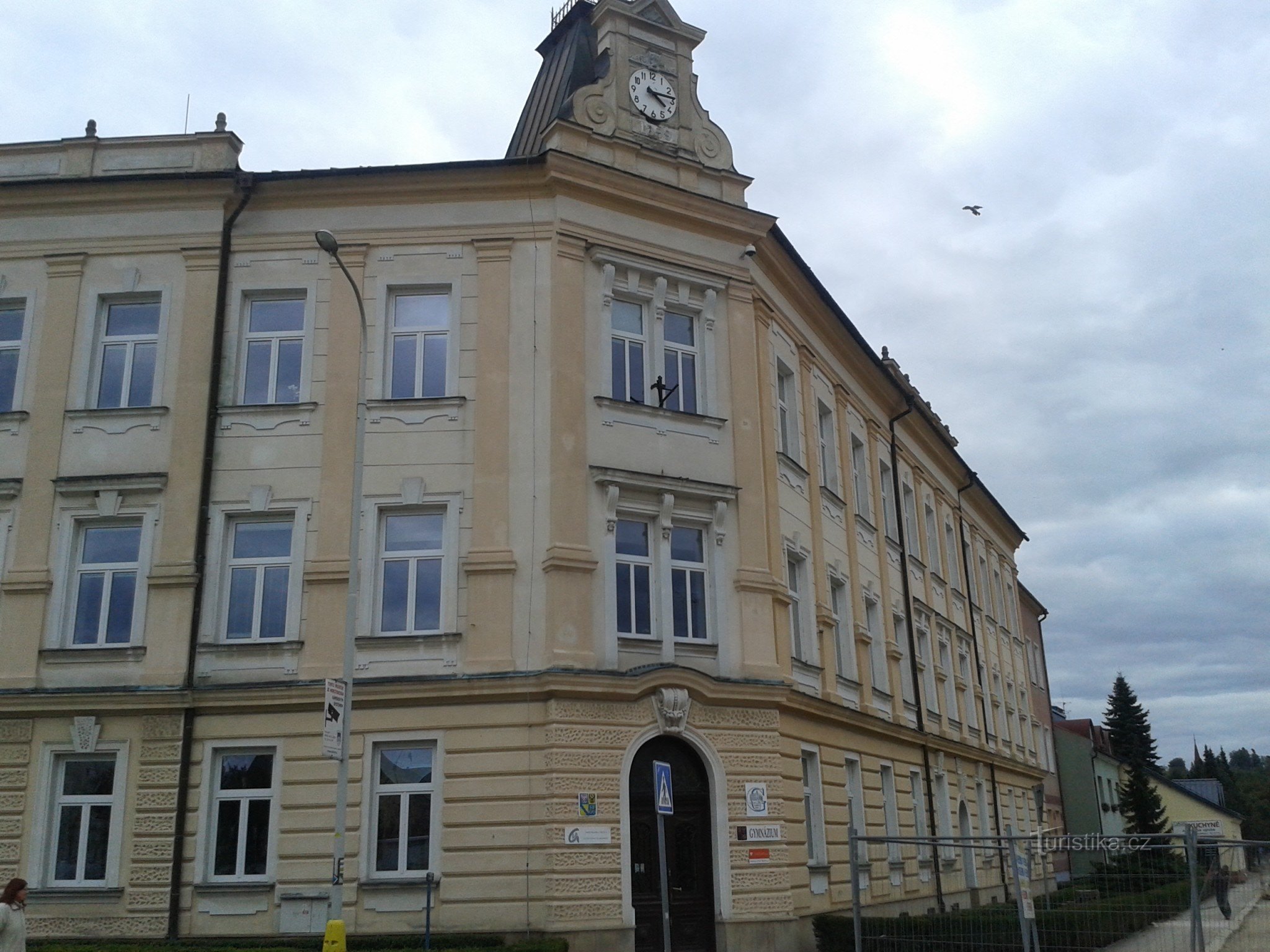 Zábřeh - bâtiment du gymnase - la première et la plus ancienne école secondaire de Moravie du Nord-Ouest