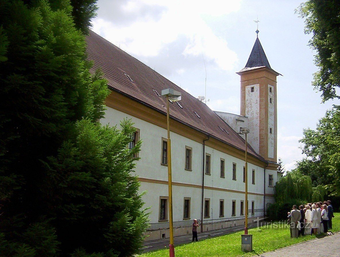 Zábřeh-kasteel vanuit het oosten-Foto: Ulrych Mir.