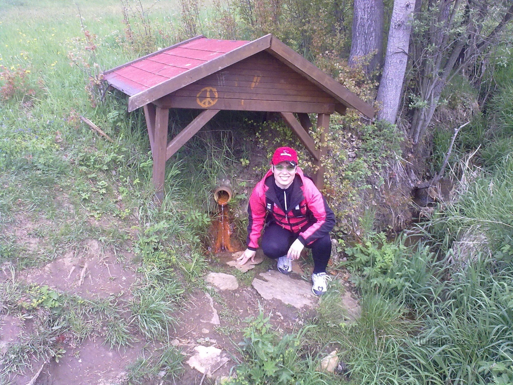 Der Beginn der Route - am Brunnen