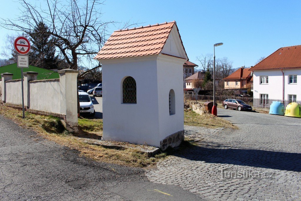 A parte de trás da capela