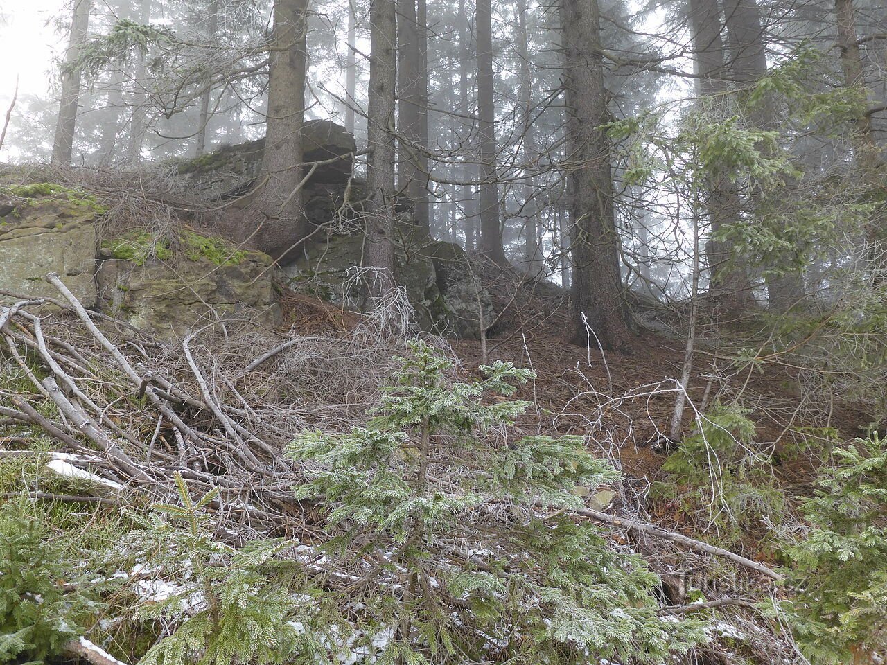 Interesantes formaciones rocosas y de piedra al norte de la cresta Sulov - Mosty u Jablunkova, parte 5.