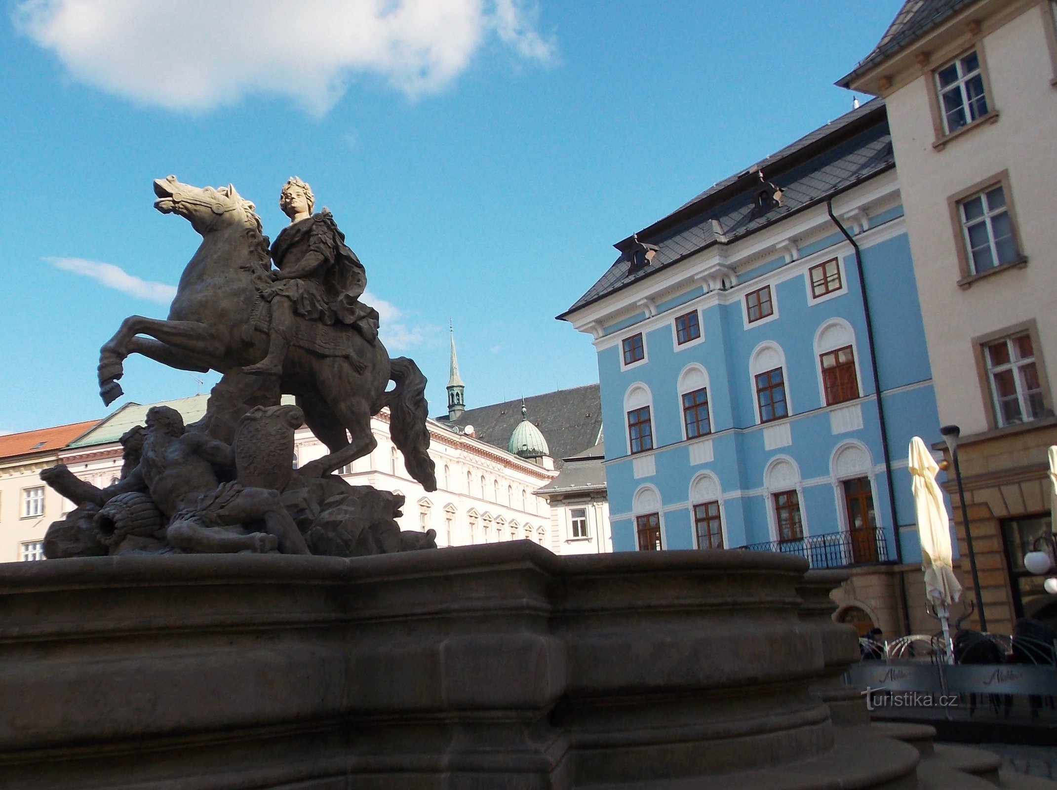 Ενδιαφέρον μέρος στο Horní náměstí στο Olomouc