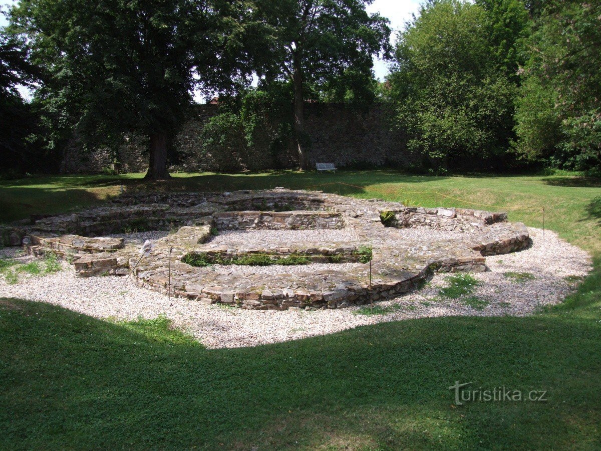 Základy kostela sv. Kříže