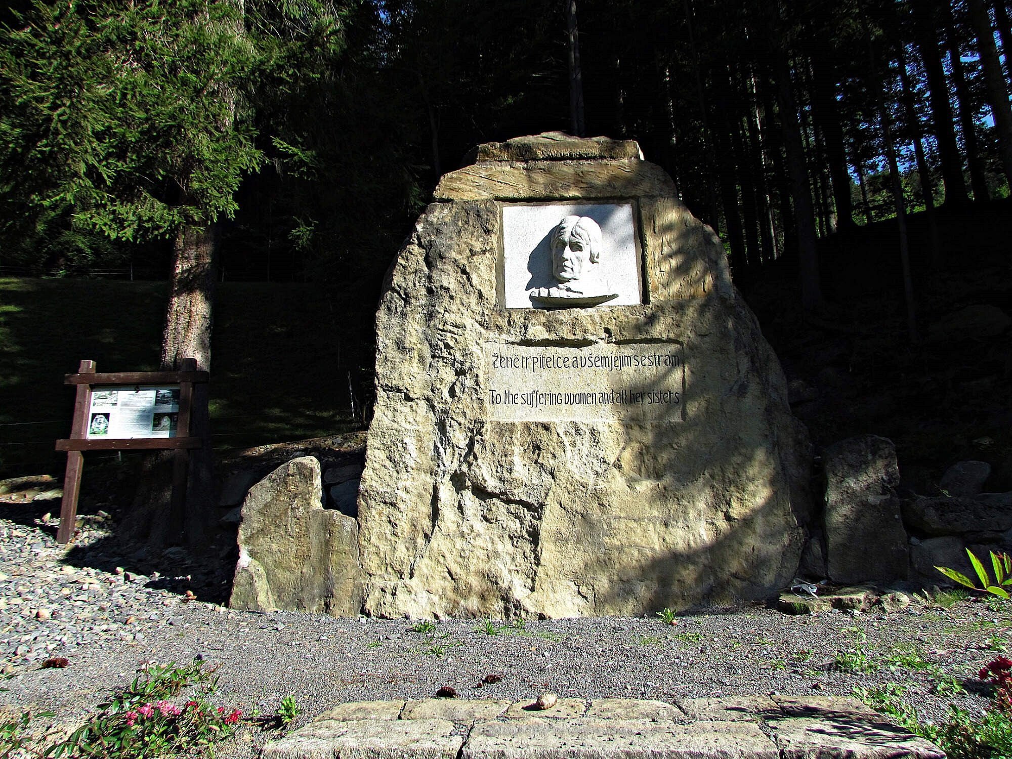 Zákopčí - monument to Charlotte Garigue Masaryková