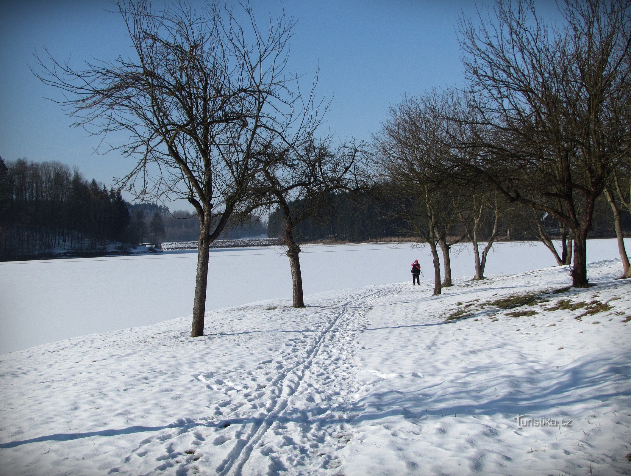 Ecke des Stausees Fryštácké