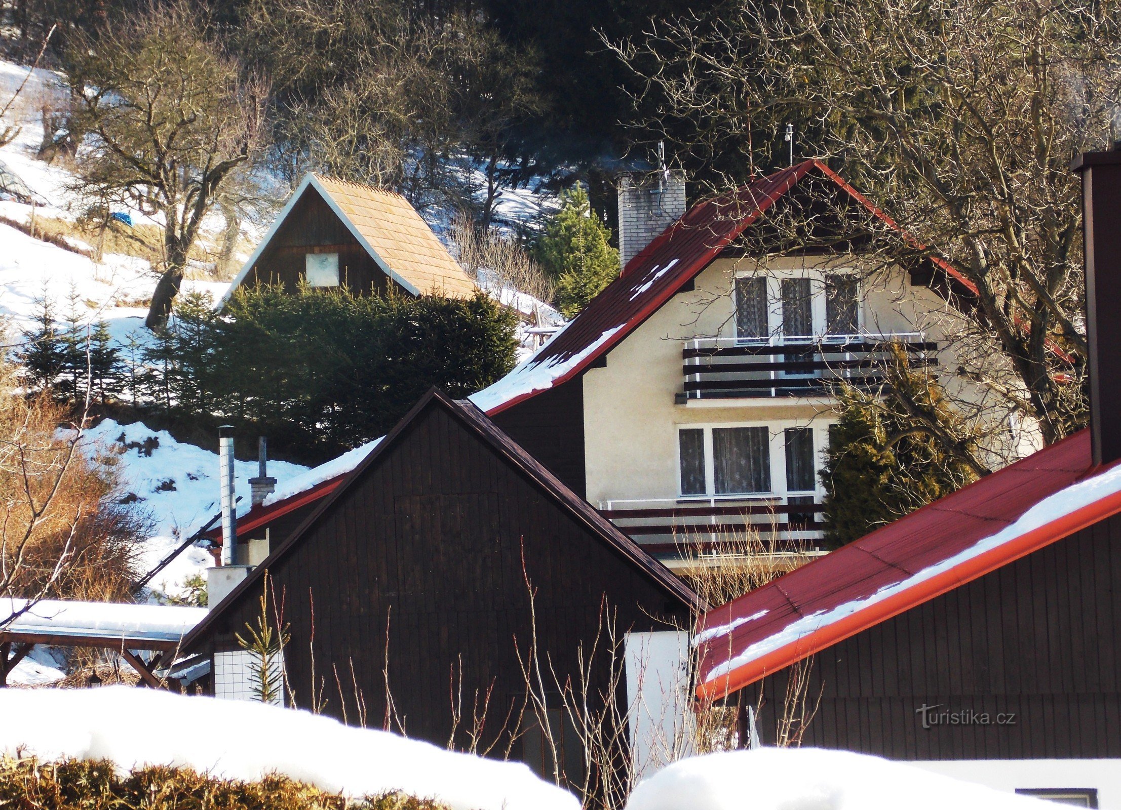 Los rincones del pueblo de Ublo cerca de Zlín