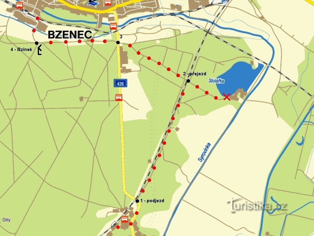 Outline of the route