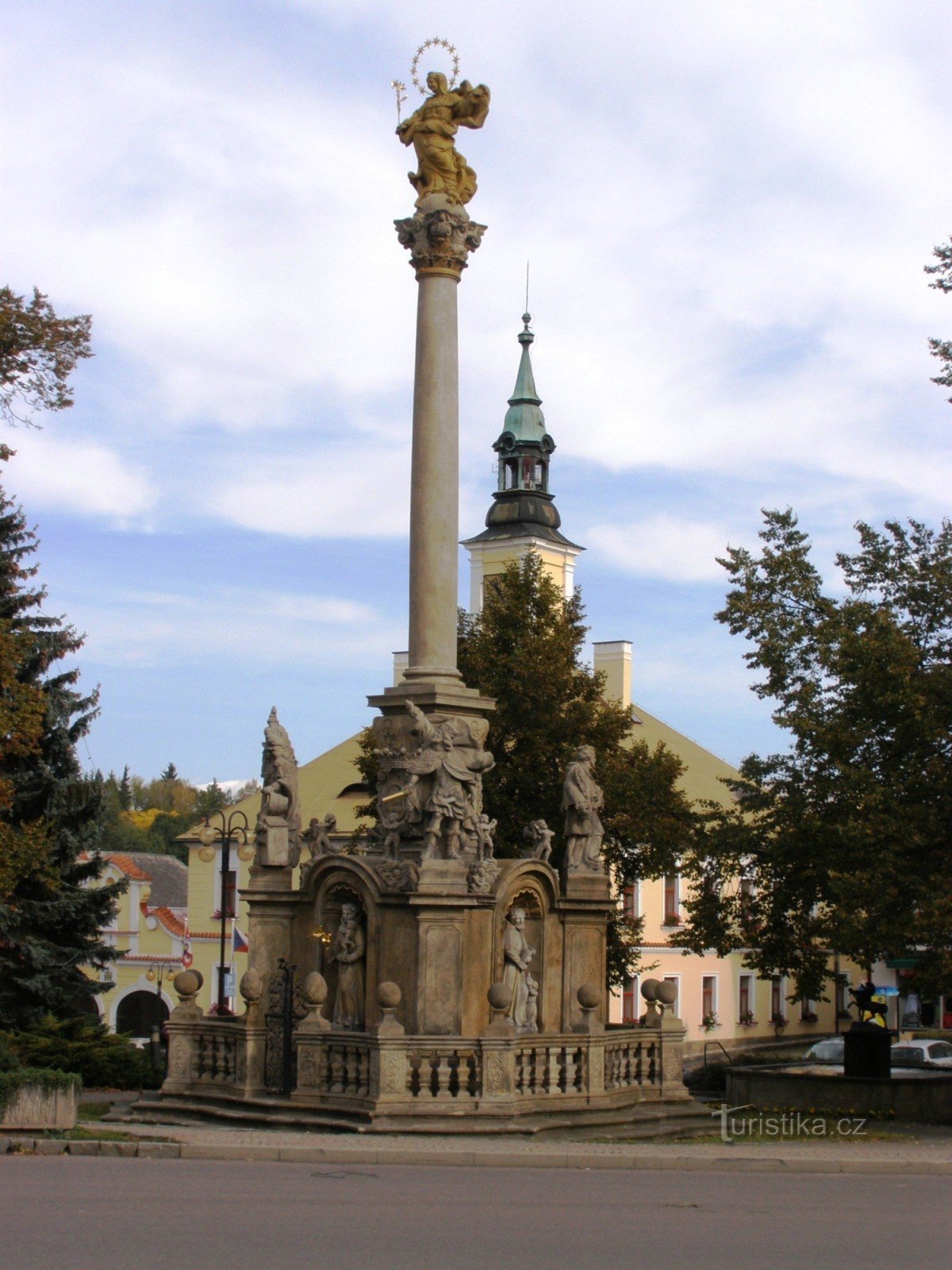 Žamberk - Masaryk-plein, een reeks monumenten